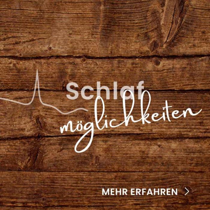 Dekortaiver Link zu den Schlafmöglichkeiten