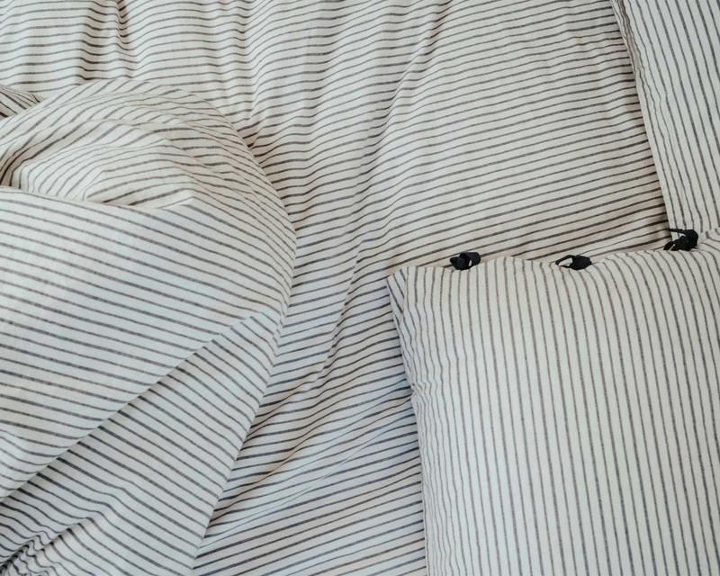 Nahaufnahme Bettwäsche