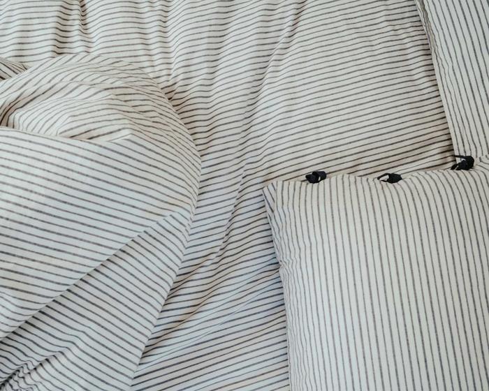 Nahaufnahme Bettwäsche