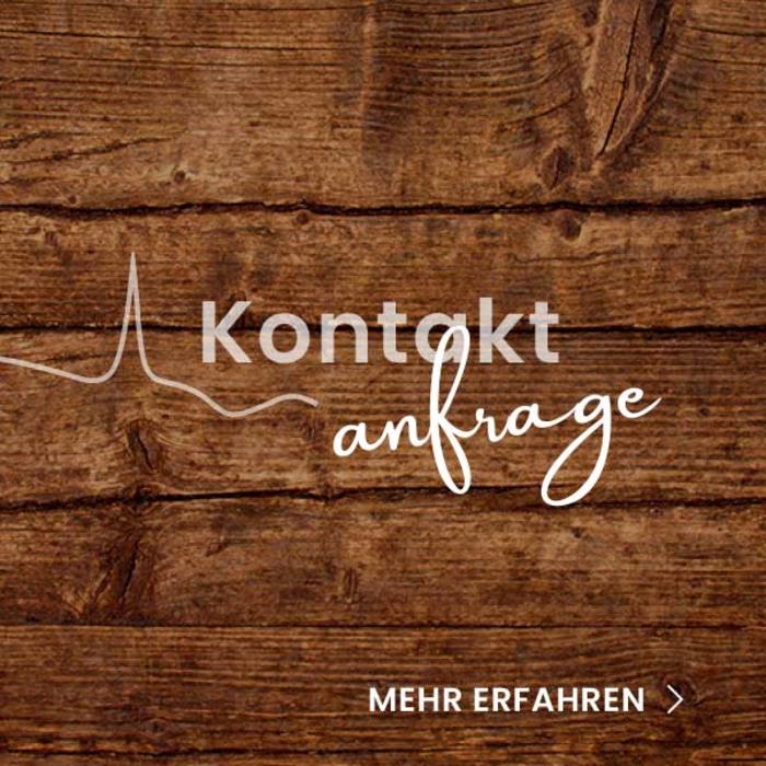 Dekorative Kachel mit Link zur Kontakt Unterseite