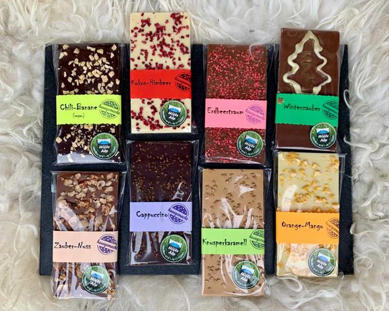 Vreni´s handgemachte Schokoladentafeln