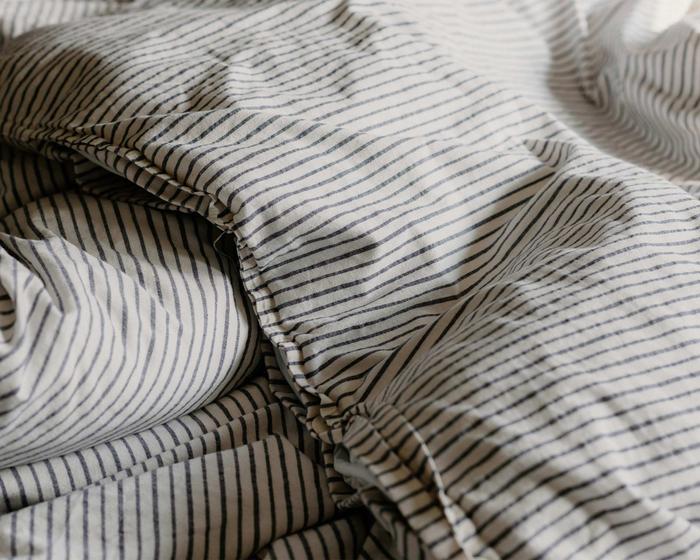 Nahaufnahme Bettwäsche